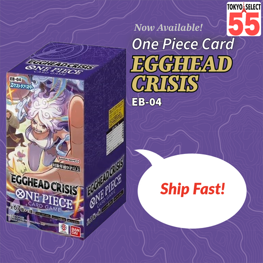 ONE PIECE Card Game Egghead Crisis EB-04 EB04 Booster Box Japanese Tape SEALED