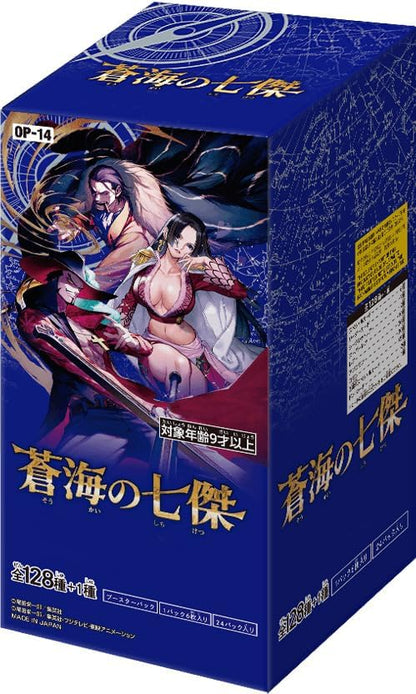 ONE PIECE Card Game Azure Sea's Seven OP-14 OP14 Booster Box Japanese Tape SEALED