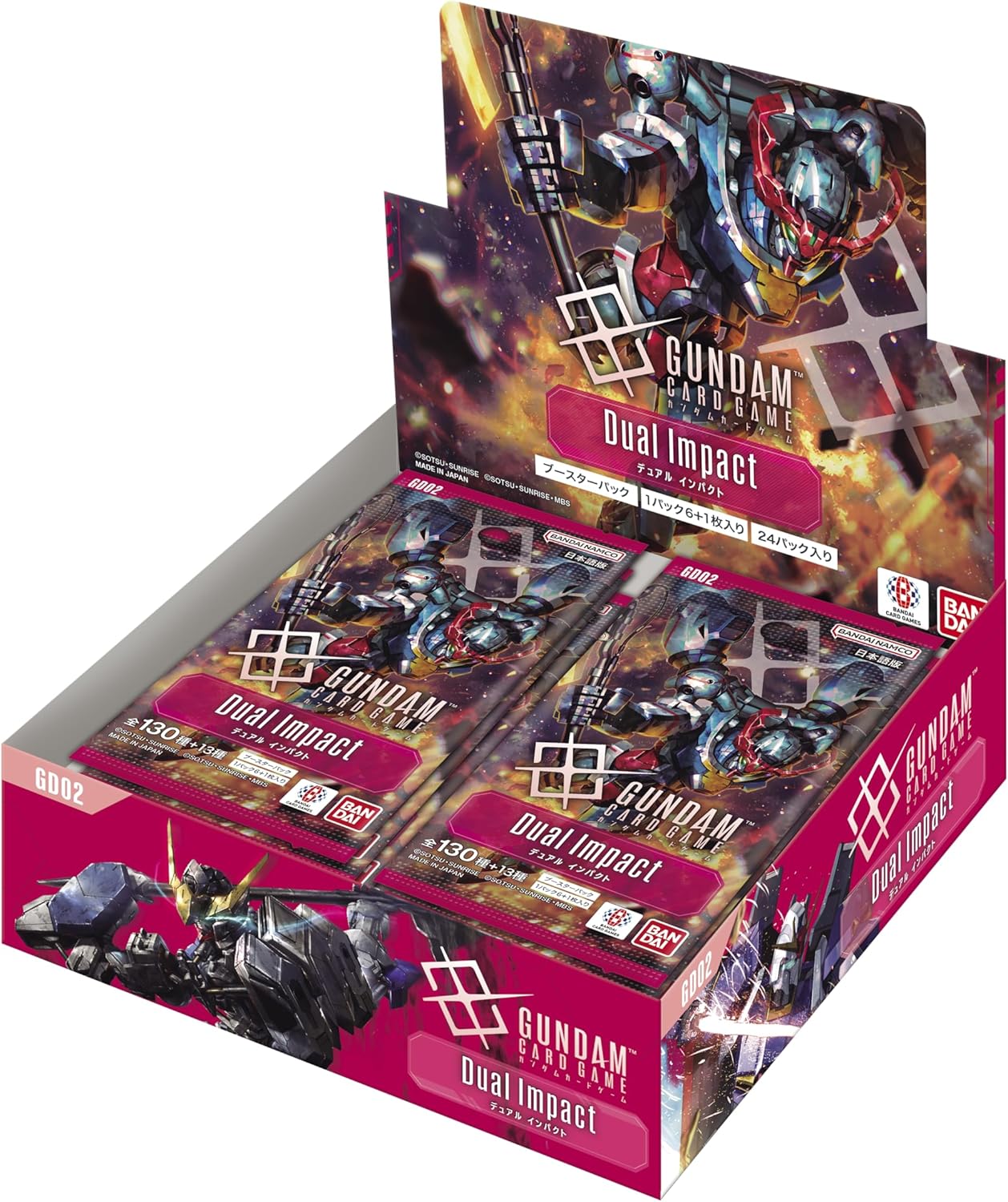 Gundam Card Game Dual Impact Booster Box GD02 Japanese Factory Tape SEALED
