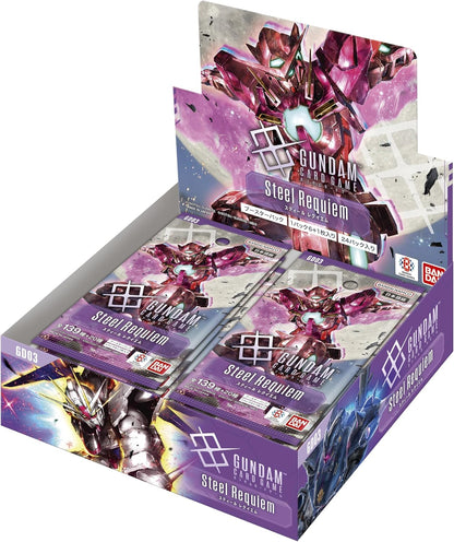 Gundam Card Game Steel Requiem Booster Box GD03 Japanese Factory Tape Sealed