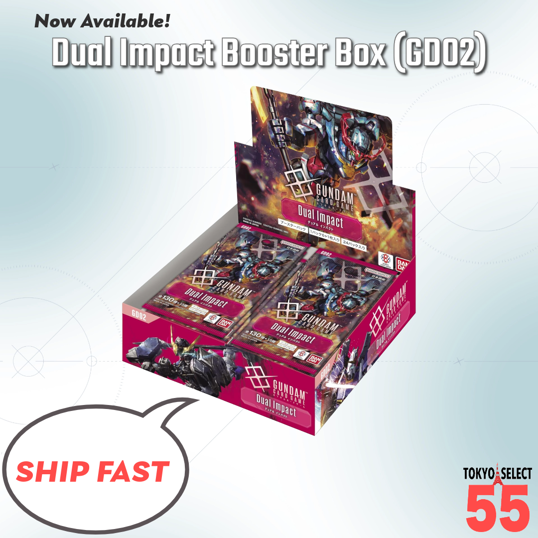 Gundam Card Game Dual Impact Booster Box GD02 Japanese Factory Tape SEALED