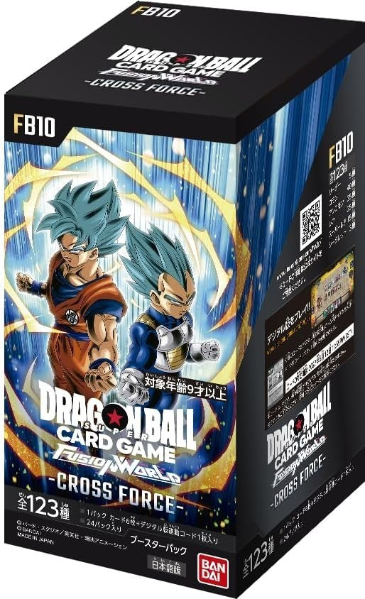 Dragon Ball Super Fusion World CROSS FORCE Booster Box Japanese FB10 PSL