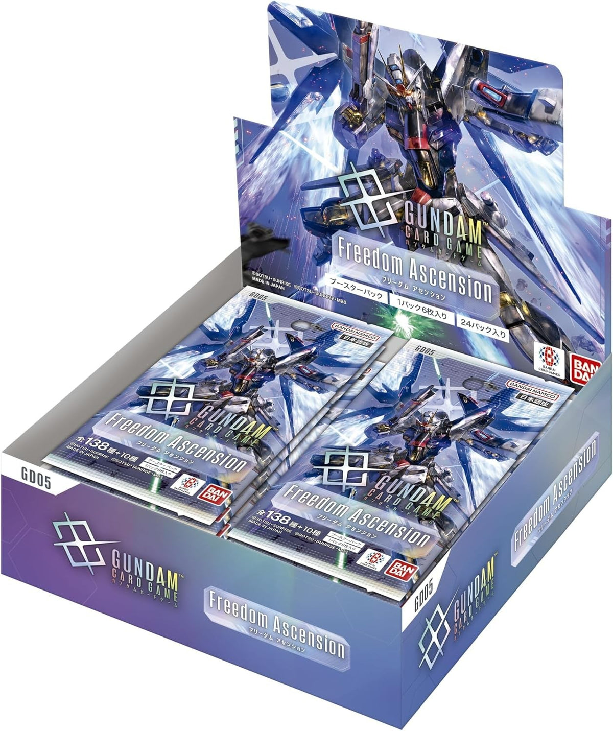 Freedom Ascension Booster Box GD05 Japanese Factory Tape Sealed Gundam Card